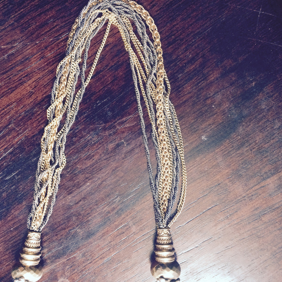 Satellite Paris 14" Necklace: Gold, Silver, Gunmet - Picture 4 of 5